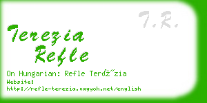 terezia refle business card